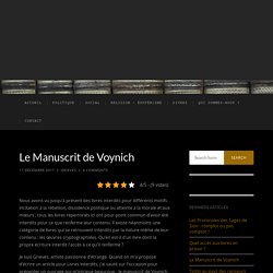 Le Manuscrit de Voynich - Les livres interdits
