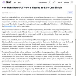 How Many Hours Of Work Is Needed To Earn One Bitcoin