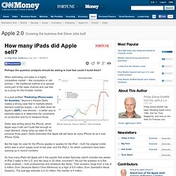 How many iPads did Apple sell?