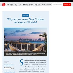 Why are so many New Yorkers moving to Florida?