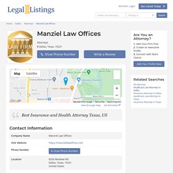 Manziel Law Offices in Dallas with Ratings & Reviews