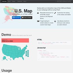 U.S. Map - It’s a jQuery plugin - Flash not needed
