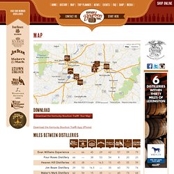 Map - Kentucky Bourbon Trail