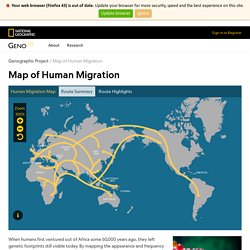 The Human Journey: Migration Routes