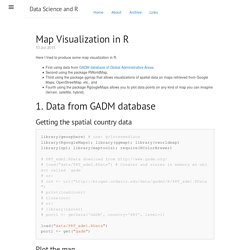 Map Visualization in R · Data Science and R