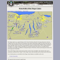 Map of WaterFalls of the Finger Lakes