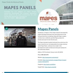 Mapes Panels Architectural Panels