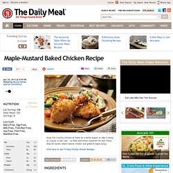 Maple-Mustard Baked Chicken Recipe