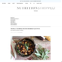 Maple Tempeh with Herbed Quinoa