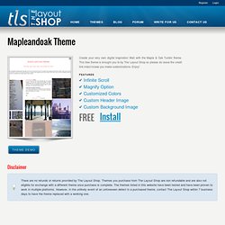 Mapleandoak Theme « The Layout Shop : Tumblr Themes for Best Blogging Experience