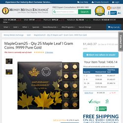 Buy Maplegram 25™ · 1 Gram Gold Maple Leaf Coins for Sale