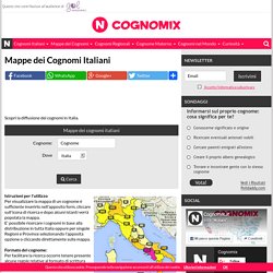 Mappe dei Cognomi Italiani