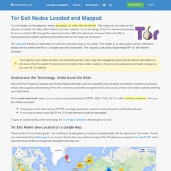 Tor Exit Nodes Mapped and Located