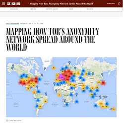 Mapping How Tor's Anonymity Network Spread Around the World