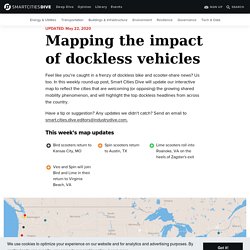 Mapping the impact of dockless vehicles