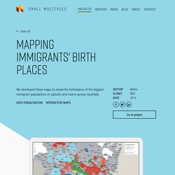 Mapping immigrants' birth places - Interactive Mapping Tool