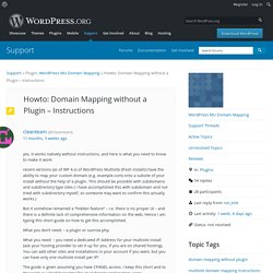 Topic: Howto: Domain Mapping without a Plugin – Instructions « WordPress.org Forums