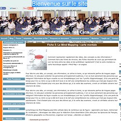 Fiche 5: Le Mind Mapping / carte mentale - Lycée Moulay Idriss 1er Casa