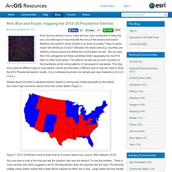 Red, Blue and Purple: mapping 2012 US Presidential Election