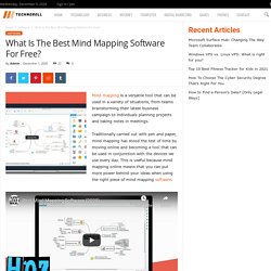 What Is The Best Mind Mapping Software For Free?