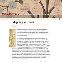 Vita Brevis: Mapping Vermont