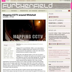 Mapping CCTV around Whitehall