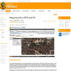 Mapping with a GPS and C#
