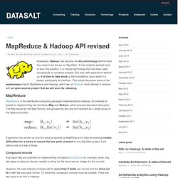 MapReduce & Hadoop API revised