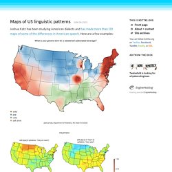 Maps of US linguistic patterns