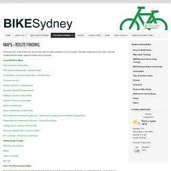 Maps + route finding : BIKESydney