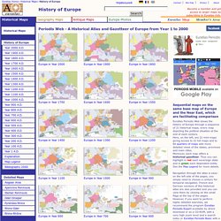 Maps to be Used for the History of Europe