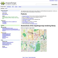 mapsforge - free mapping and navigation tools