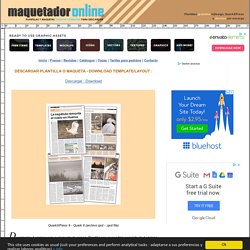 Maquetador-online: reportaje para prensa de 4 páginas