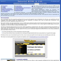 Maquette - Tutoriel HTML & CSS