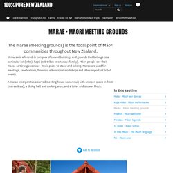 Marae - Māori meeting grounds