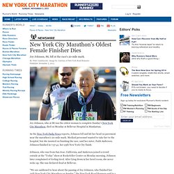 New York City Marathon's Oldest Female Finisher Dies