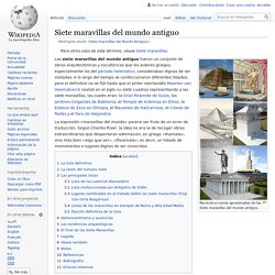Siete maravillas del mundo