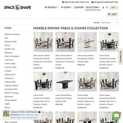 Marble Dining Table & Chairs Collection - Space & Shape