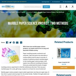 Marble Paper Science: 2 easy ways to marble paper with kids