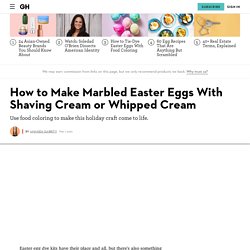 How to Make Marbled Eggs with Shaving Cream or Whipped Cream - How to Dye Easter Eggs