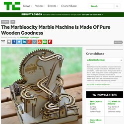 The Marbleocity Marble Machine Is Made Of Pure Wooden Goodness