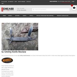 Marbles G.I Utility Knife Review - Chicago Knife Works