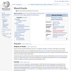 Marcel Conche - WikipÃ©dia