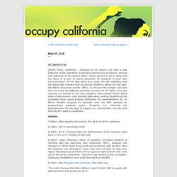 March 2nd « occupy california