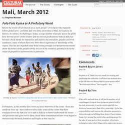 Hot Spot: Mali — Cultural Anthropology