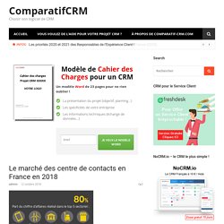Le marché des centre de contacts en France en 2018 - ComparatifCRM