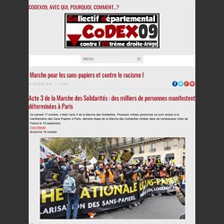 19 oct. 2020 - Marche pour les sans-papiers et contre le racisme l - CODEX 09CODEX 09