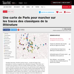 Une carte de Paris pour marcher sur les traces des classiques de la littérature