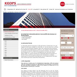 Les marchés en immobilier d'entreprise : Keops
