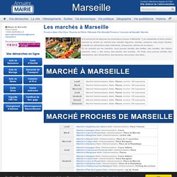 Les marchés à Marseille, la Mairie de Marseille, sa commune et sa ville